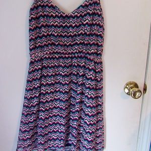 Chevron spaghetti strap dress